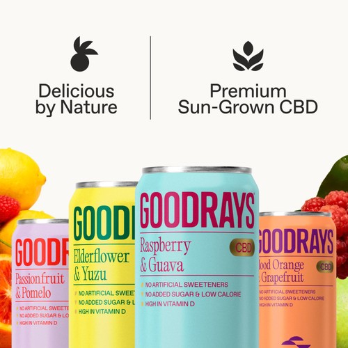 Goodrays CBD Infused Sparkling Mixed Flavour thumbnail 3