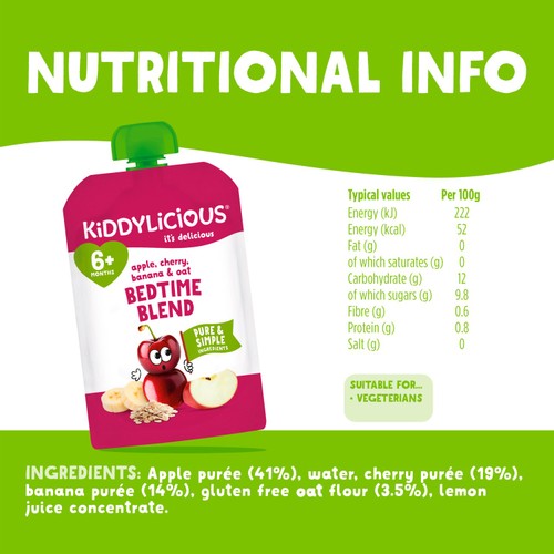 Kiddylicious Cherry Oat 100g thumbnail 3