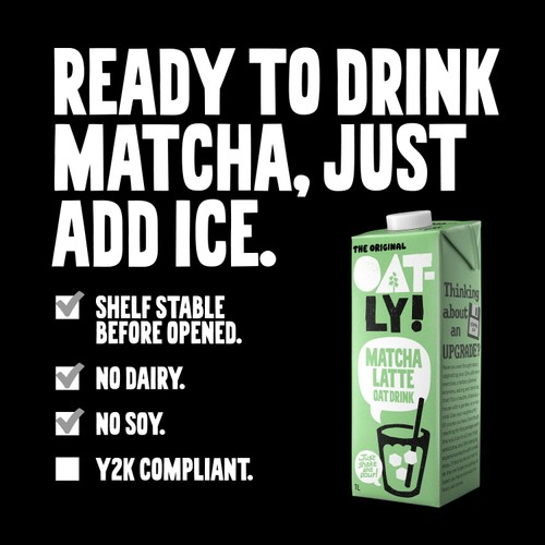 Oatly Oat Drink Matcha Latte 1L thumbnail 2