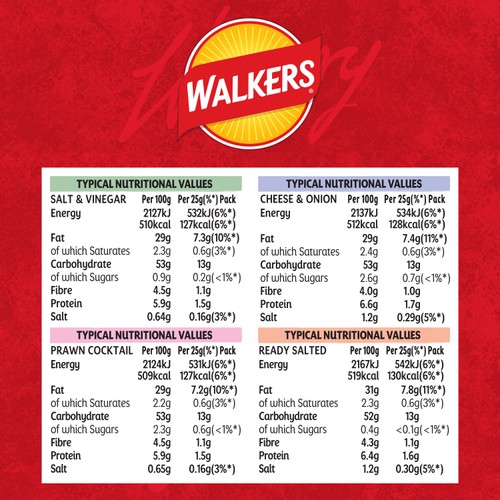 Walkers Classic Variety Crisps 14 x 25g thumbnail 3