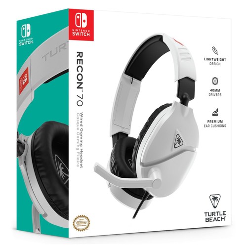 Turtle Beach Recon 70 Nintendo Switch 1 & 2 White