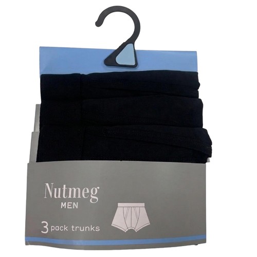 Nutmeg Size Extra Large Mens Black Trunks 