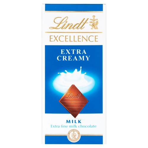Lindt Excellence Extra Creamy Milk Chocolate Bar