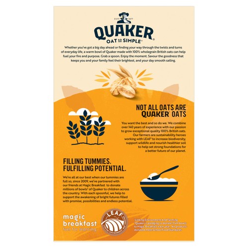 Quaker Oat So Simple Golden Syrup Porridge Sachets Cereal thumbnail 2