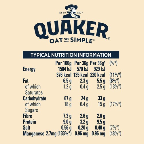 Quaker Oat So Simple Golden Syrup Porridge Sachets Cereal thumbnail 5