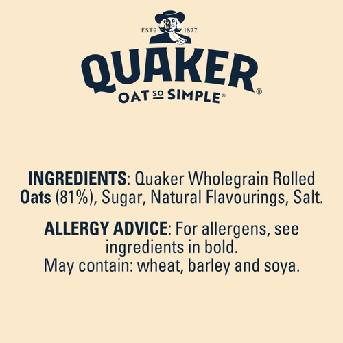 Quaker Oat So Simple Golden Syrup Porridge Sachets Cereal thumbnail 6