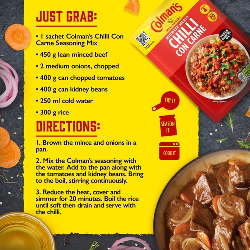 Colman's Chilli Con Carne Recipe Mix thumbnail 4