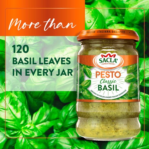 Sacla' Classic Basil Pesto thumbnail 2