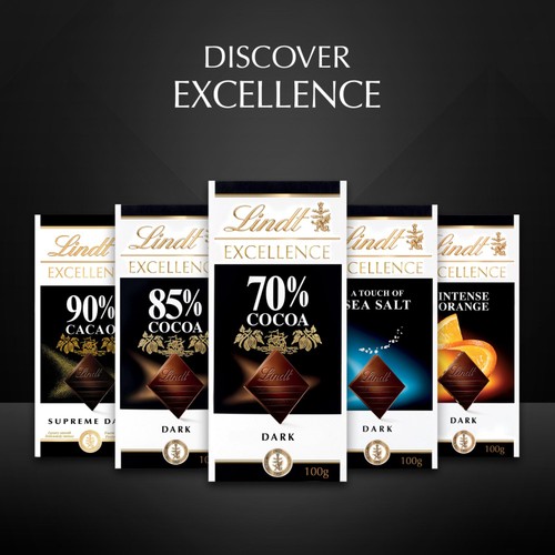 Lindt Excellence 85% Cocoa Dark Chocolate Bar thumbnail 7