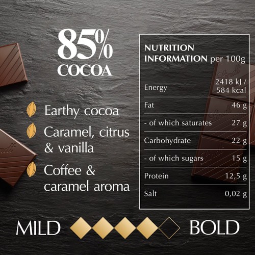 Lindt Excellence 85% Cocoa Dark Chocolate Bar thumbnail 8
