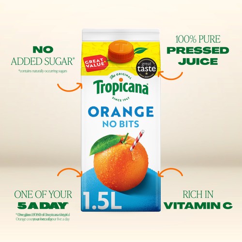 Tropicana Pure Smooth Orange Fruit Juice thumbnail 3