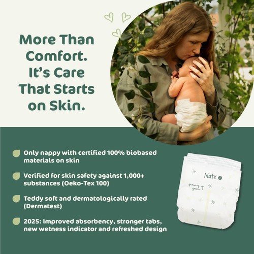 Naty BioEmbrace Nappies Size 2 (3-6kg) thumbnail 7