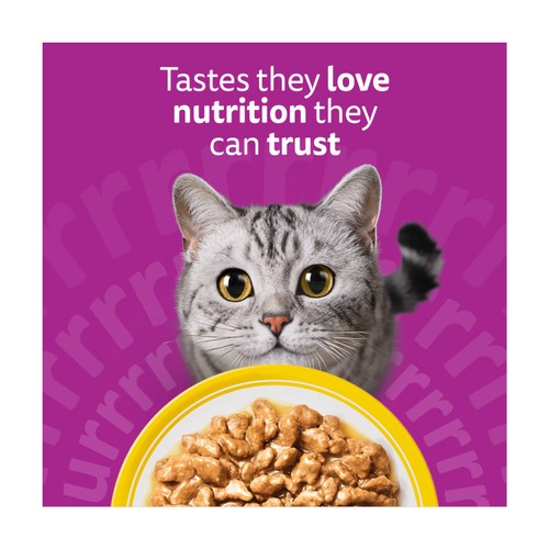 Whiskas 1+ Poultry Feasts Adult Wet Cat Food Pouches in Gravy thumbnail 3
