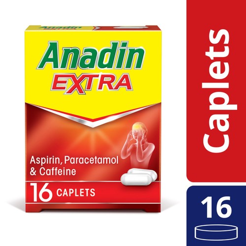Anadin Extra Aspirin, Paracetamol, & Caffeine Caplets, 16s thumbnail 3