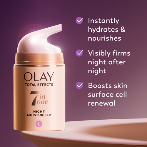 Olay Total Effects Anti-Ageing 7-in-1 Night Firming Moisturiser thumbnail 2