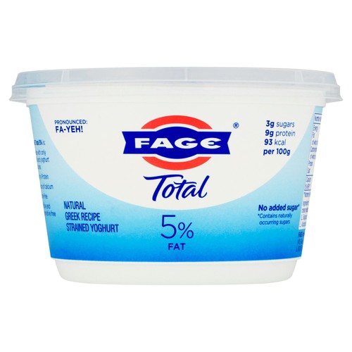 Fage Total 5% Fat Natural Greek Recipe Strained Yoghurt