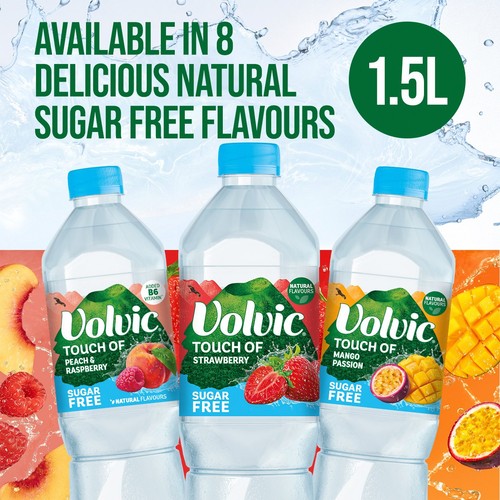 Volvic Touch of Fruit Lemon & Lime Sugar Free Still Flavoured Water thumbnail 4