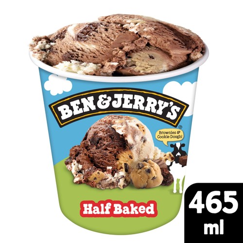 Ben & Jerry's Half Baked Vanilla & Chocolate Ice Cream Tub