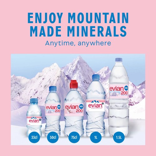 Evian Still Natural Mineral Spring Bottled Water thumbnail 4