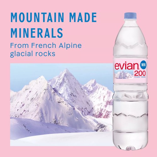 Evian Still Natural Mineral Spring Bottled Water thumbnail 8
