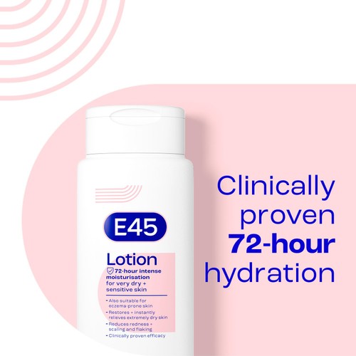 E45 Moisturiser Body Lotion for Dry & Sensitive Skin thumbnail 6
