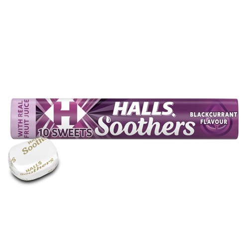 Halls Soothers Blackcurrant Sweets