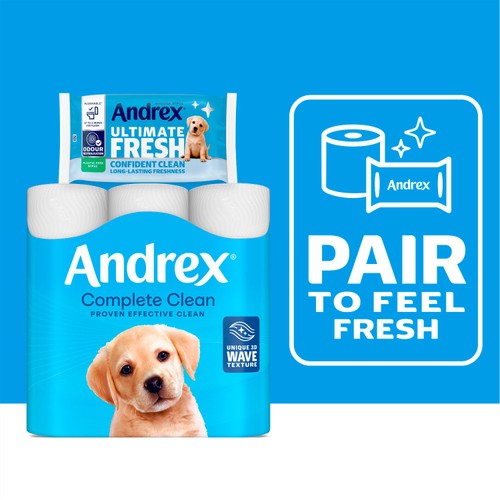 Andrex Ultimate Fresh Wipes Odour Control Moist Toilet Tissue 36 Pack thumbnail 4