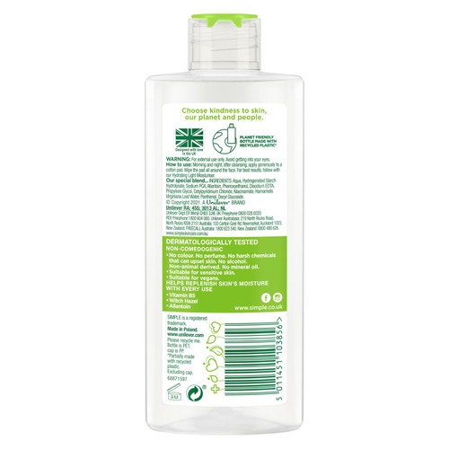 Simple Kind To Skin Soothing Facial Toner thumbnail 2