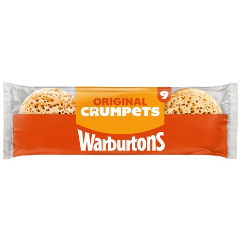 Warburtons 9 Original Crumpets thumbnail 3
