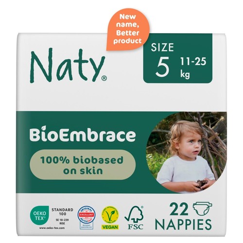 Naty BioEmbrace Nappies Size 5 (11-25kg) thumbnail 2