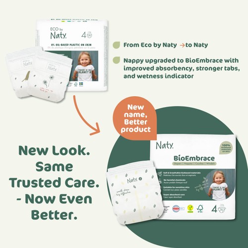 Naty BioEmbrace Nappies Size 4 (7-18kg) thumbnail 9