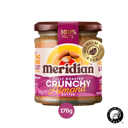 Meridian Crunchy Almond Butter 100% Nuts thumbnail 2