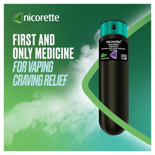 Nicorette QuickMist Mouth Spray, Freshmint Duo, 1 mg (Stop Smoking Aid) thumbnail 3