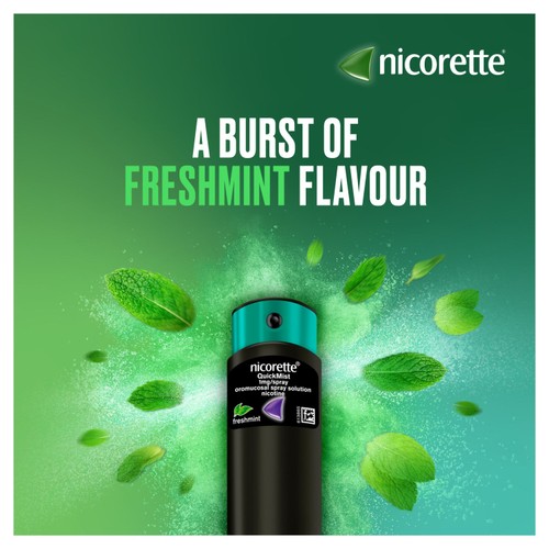 Nicorette QuickMist Mouth Spray, Freshmint Duo, 1 mg (Stop Smoking Aid) thumbnail 4