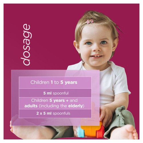 Benylin Childrens Dry Cough & Sore Throat Syrup Blackcurrant thumbnail 8