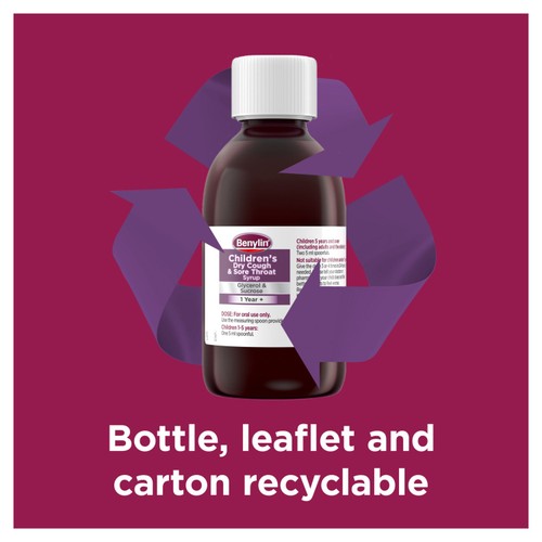 Benylin Childrens Dry Cough & Sore Throat Syrup Blackcurrant thumbnail 9