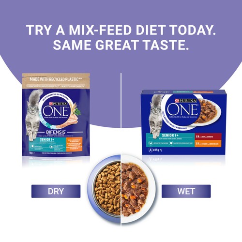 Purina One Senior 7+ Chicken Dry Cat Food thumbnail 10