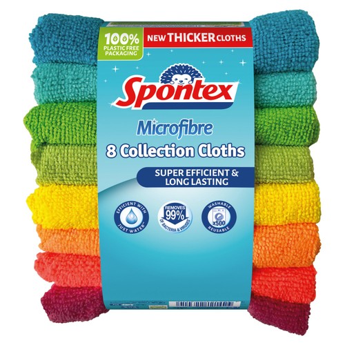 Spontex Microfibre Cloths Value Pack