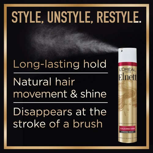 L'Oreal Hairspray by Elnett for Flexible Hold & Shine thumbnail 4