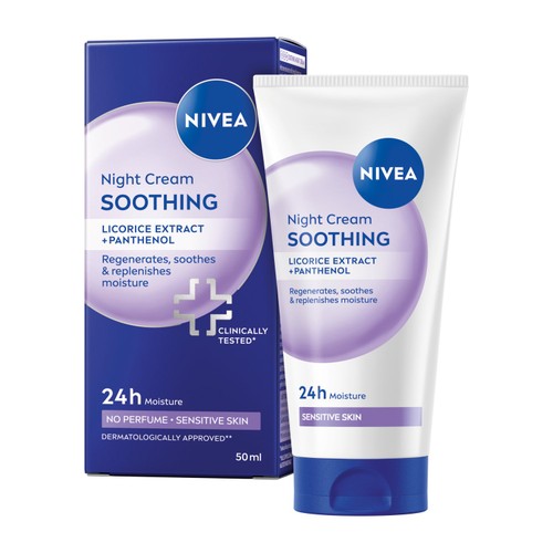 NIVEA Night Cream Face Moisturiser for Sensitive Skin