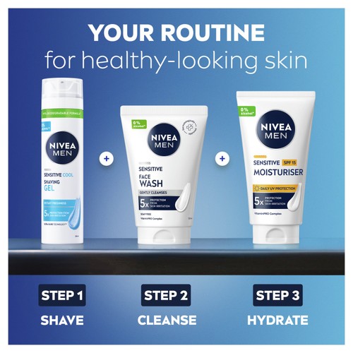 NIVEA MEN Sensitive Cooling Shaving Gel with 0 % Alcohol  thumbnail 2