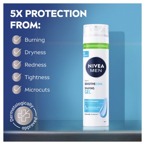 NIVEA MEN Sensitive Cooling Shaving Gel with 0 % Alcohol  thumbnail 4