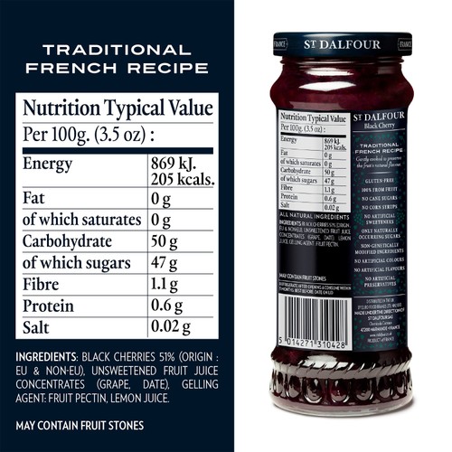 St Dalfour Black Cherry Fruit Spread thumbnail 5