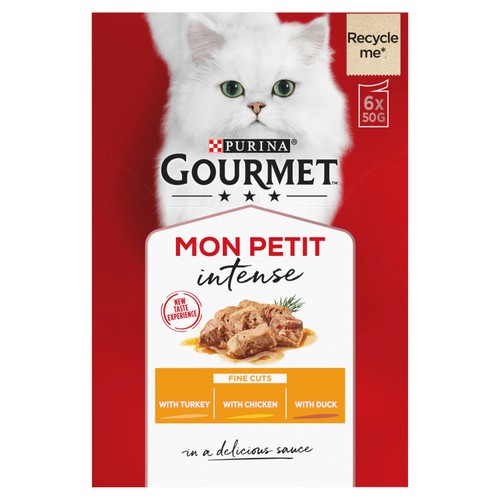 Gourmet Mon Petit Poultry Variety Turkey Chicken Duck Wet Cat Food thumbnail 2