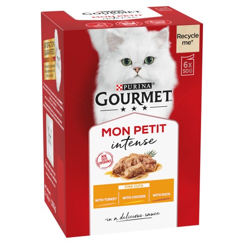 Gourmet Mon Petit Poultry Variety Turkey Chicken Duck Wet Cat Food thumbnail 4