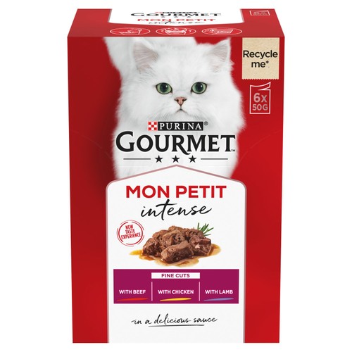 Gourmet Mon Petit Meaty Variety Beef Chicken Lamb Wet Cat Food thumbnail 3