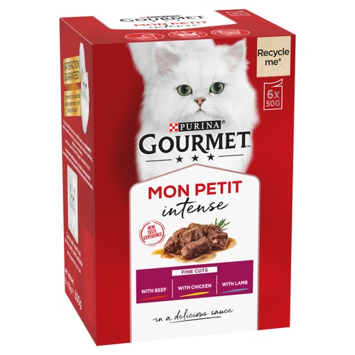 Gourmet Mon Petit Meaty Variety Beef Chicken Lamb Wet Cat Food thumbnail 4
