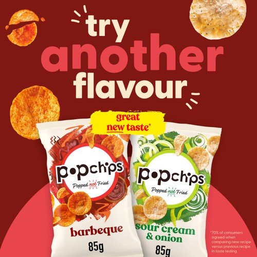 popchips Sea Salt & Vinegar Sharing Crisps thumbnail 2