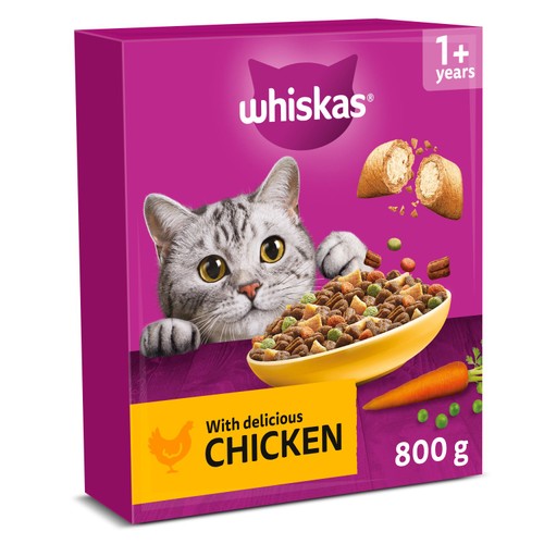 Whiskas 1+ Adult Dry Cat Food with Chicken