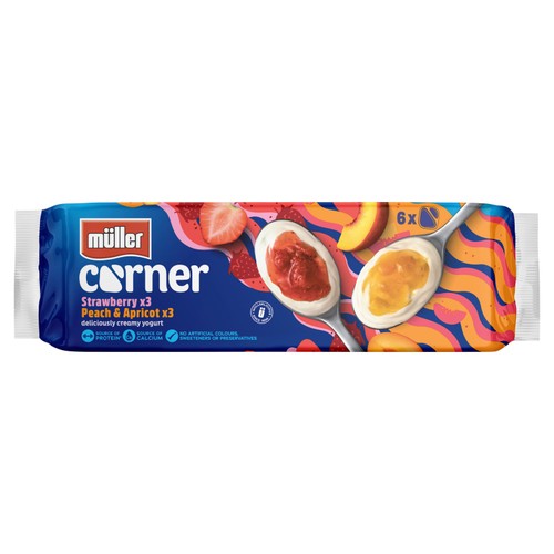 Muller Corner Strawberry and Peach & Apricot Yogurts thumbnail 2